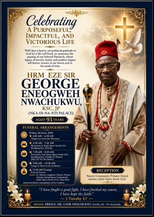 Royal Legend To Be Laid to Rest Today As Osita Offor, UAAP Mourns With Hon. Prince Uzor Nwachukwu 2 UAAP FORUM
